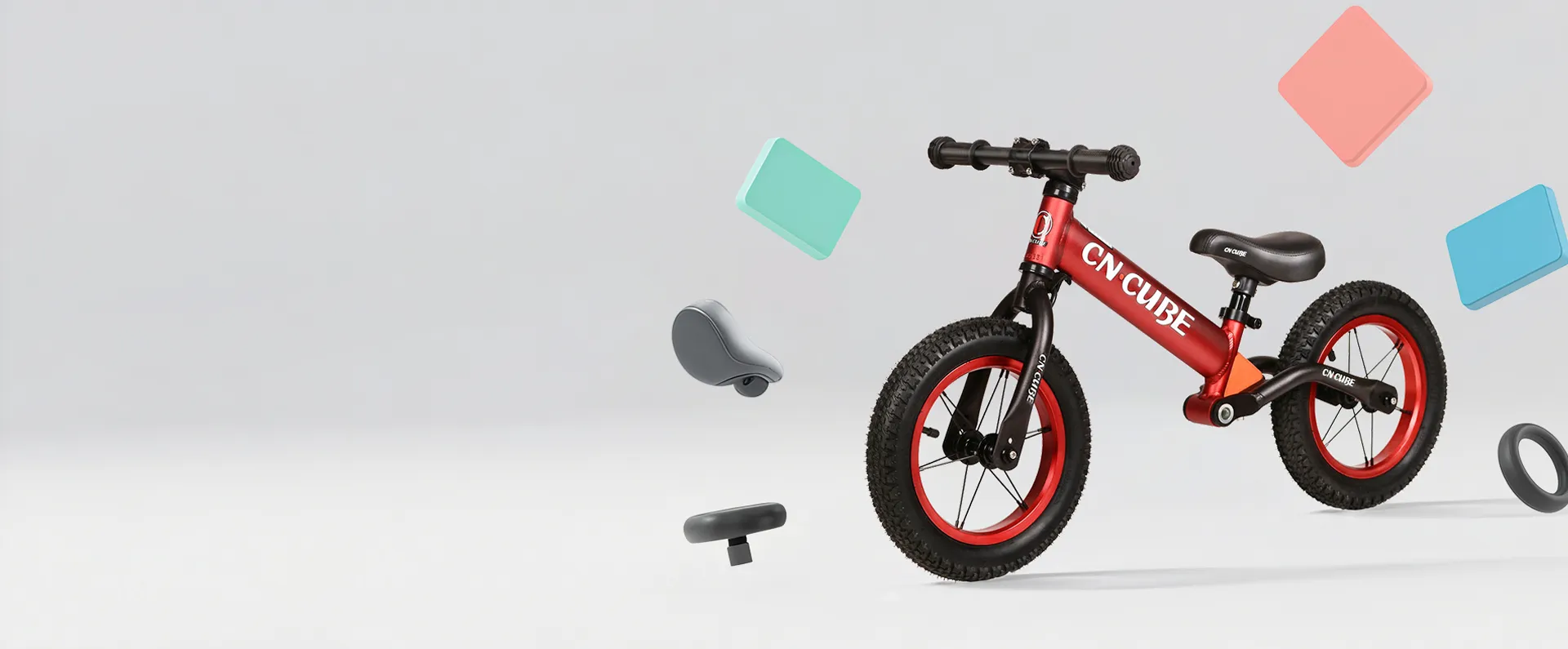 Video de 1208L, estilo de absorción de choque, bicicleta de equilibrio de aluminio
