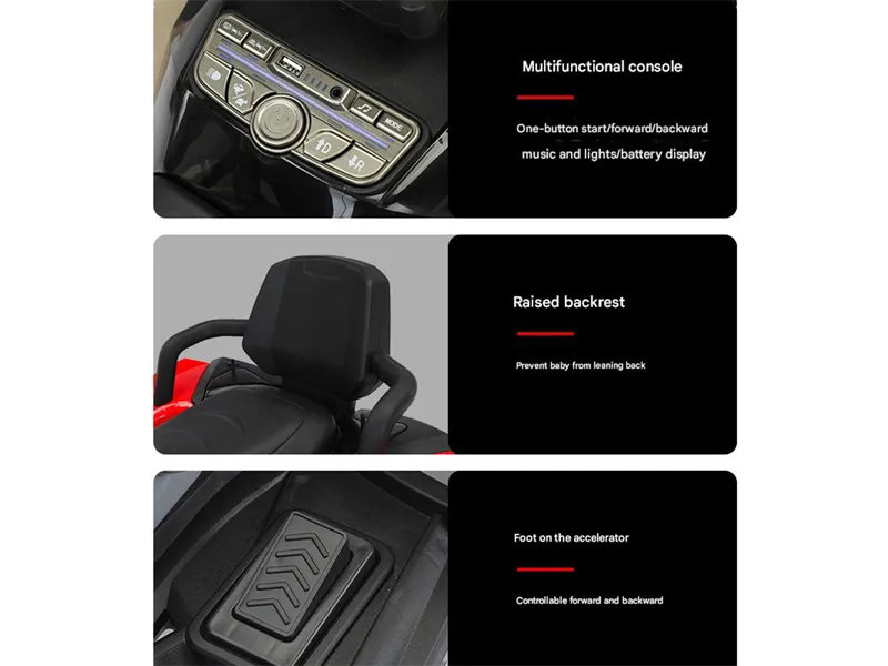 BDQ-1206 Coches para montar de 12V