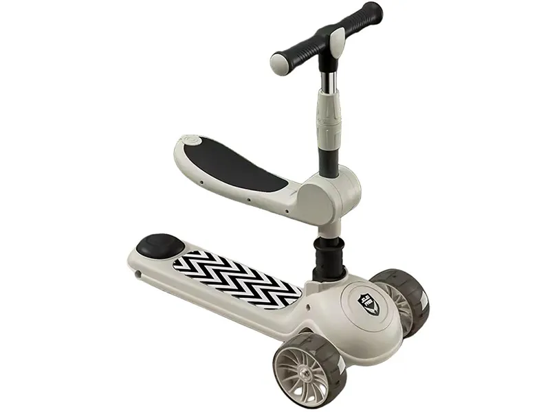 ZYQQ-516 asiento y música Scooter para niños pequeños-Gris
