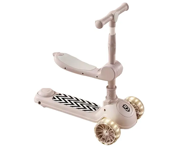 ZYQQ-516 asiento y música Scooter para niños pequeños-Rosa